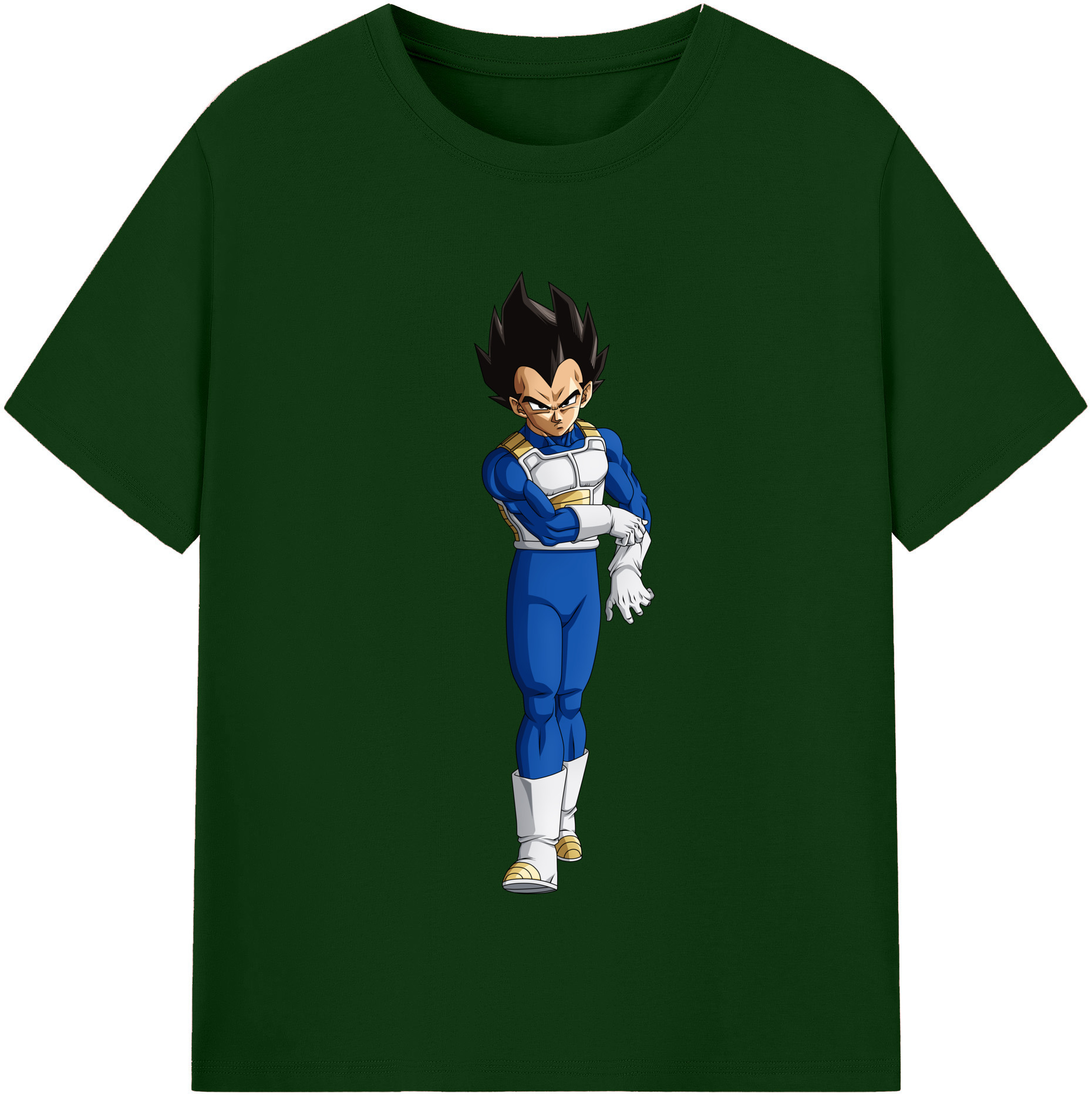 （画像用） ドラゴンボール ベジータ四世（Bejīta Yonsei）DRAGON BALL Vegeta IV 綿100％半袖Tシャツ（フロントプリント）